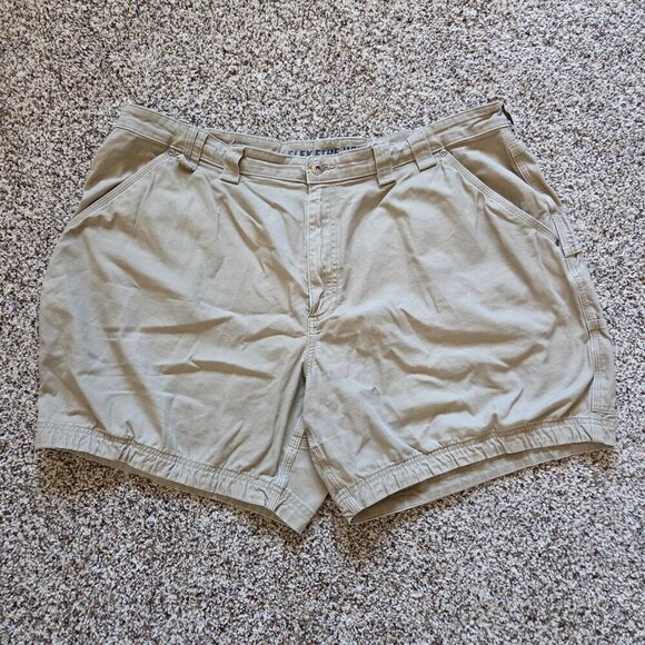 Duluth Trading Flex Fire Hose Shorts Mens 46 Canvas Work Utility 7 Inch Inseam - Picture 1 of 7